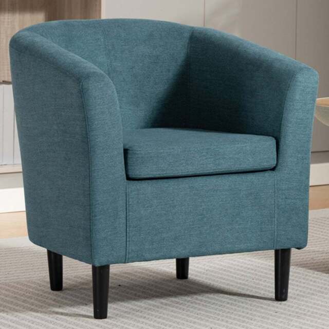 Artemis Home Beulah Teal Fabric Accent Chair - Size: Single - Wilko - image 1