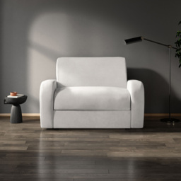 Jay-Be Deco Brushed Twill Pewter Snuggler Sofa Bed with e-Sprung Mattress - Size: Single - Grey - Wilko - thumbnail 7