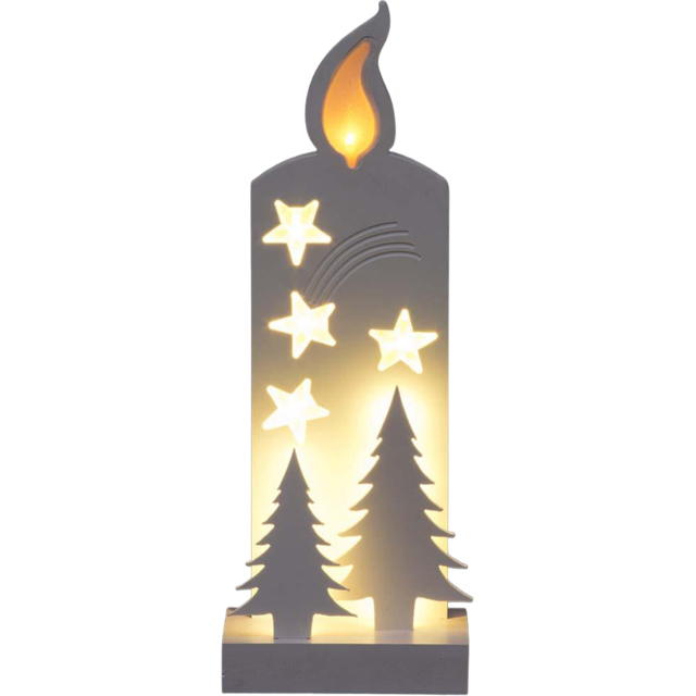 Shatchi White Pre Lit LED Wooden Nativity Scene Christmas Decoration - Size: 500 x 8 x 70cm - Wilko - image 1