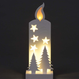 Shatchi White Pre Lit LED Wooden Nativity Scene Christmas Decoration - Size: 500 x 8 x 70cm - Wilko - thumbnail 3