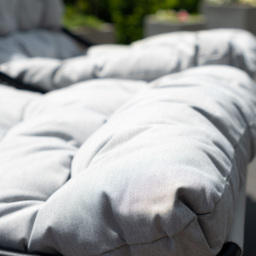 Artemis Home Aregno 4 Seater Light Grey and Black Garden Lounge Set - Wilko - thumbnail 4