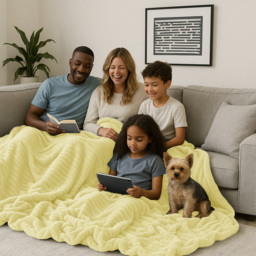 Velosso Bellissima Lemon Plush Throw 100 x 150cm - Size: 100 x 150 x 1cm - Wilko - thumbnail 7
