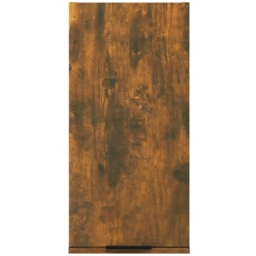vidaXL Single Door Smoked Oak Wall Mounted Bathroom Cabinet - Size: 67 x 32 x 20cm - Brown - Wilko - thumbnail 5