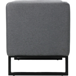 Living and Home 2 Seater Grey Linen Upholstered Storage Bench with Cushion - Size: 60 x 128 x 51cm - Wilko - thumbnail 6