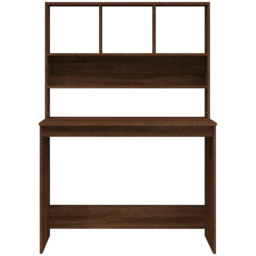 vidaXL 4 Shelf Computer Desk Brown - Size: 148 x 102 x 45cm - Wilko - thumbnail 5