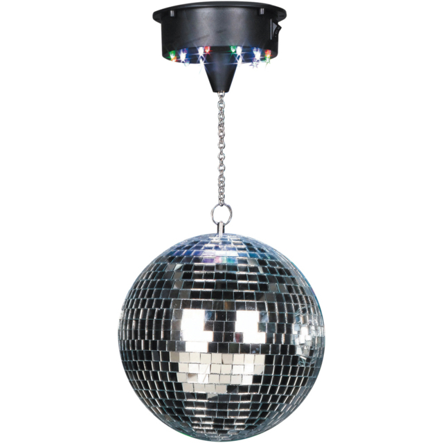 Cheetah Mirror Ball Kit 8 inch - Size: 20.3 x 20.3 x 20.3cm - Silver - Wilko - image 1