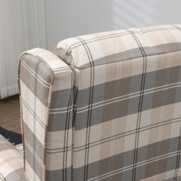 Portland Khaki Push Back Recliner Chair - Size: Single - Multi - Wilko - thumbnail 3