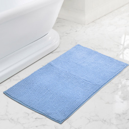 Mayfair Blue Shaggy Noodle Bath Mat 50 x 80cm - Wilko - thumbnail 3