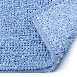 Mayfair Blue Shaggy Noodle Bath Mat 50 x 80cm - Wilko - thumbnail 7