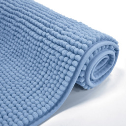 Mayfair Blue Shaggy Noodle Bath Mat 50 x 80cm - Wilko - thumbnail 6