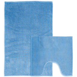 Mayfair Blue Shaggy Noodle Bath Mat 50 x 80cm - Wilko - thumbnail 5