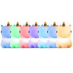 Groov-e Cuties Rainbow Unicorn LED Night Light - Wilko