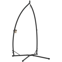 Outsunny Black Hammock Chair Stand - Size: 215 x 105 x 105cm - Wilko - thumbnail 1