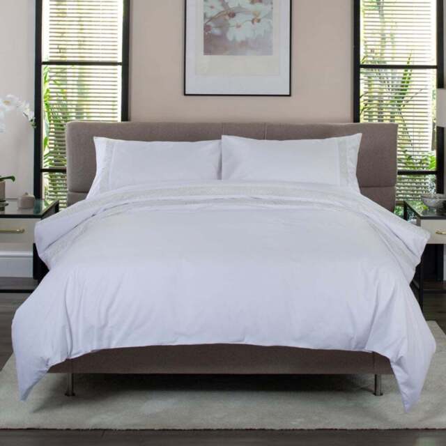The Lyndon Company Organdie Swirl King Size 200 Thread Count Duvet Set - Blue - Wilko - image 1