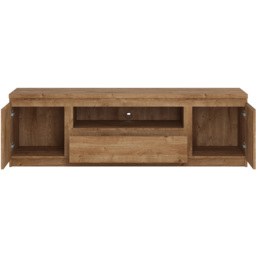 Florence Fribo 2 Door Single Drawer Golden Ribbeck Oak Wide TV Cabinet - Size: 45 x 165 x 51cm - Brown - Wilko - thumbnail 4