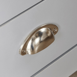 Home Source Camden 2 Drawer Grey Bedside Table - Wilko - thumbnail 4