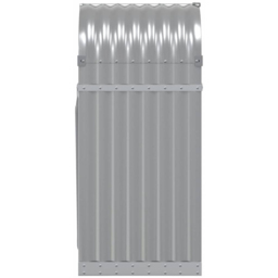 vidaXL Grey Galvanised Steel Firewood Log Holder 100 x 40 x 45cm - Wilko - thumbnail 5