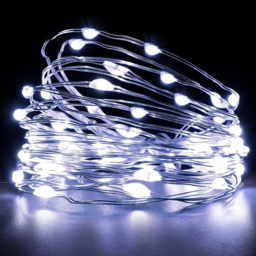Shatchi 40 Cool White LED Silver Copper Wire Christmas String Light 4m 2 Pack - Size: 6 x 1.5 x 2cm - Wilko - thumbnail 1