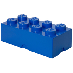 LEGO 8 Knobs Blue Storage Brick - Size: 50 x 25 x 18cm - Wilko - thumbnail 3