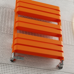 Terma Warp T Bold Matt Orange Heated Towel Rail 1569 BTU 655 x 500mm - Size: 65.5 x 50 x 11.2cm - Wilko - thumbnail 7