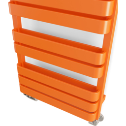 Terma Warp T Bold Matt Orange Heated Towel Rail 1569 BTU 655 x 500mm - Size: 65.5 x 50 x 11.2cm - Wilko - thumbnail 6