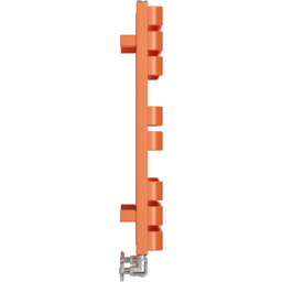 Terma Warp T Bold Matt Orange Heated Towel Rail 1569 BTU 655 x 500mm - Size: 65.5 x 50 x 11.2cm - Wilko - thumbnail 5
