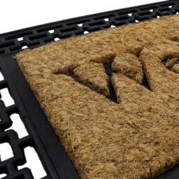 JVL Mila Rubber Tuffscrape Doormat 45 x 75cm - Size: 40 x 70cm - Brown - JVL Homewares - Wilko - thumbnail 4