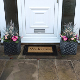 JVL Mila Rubber Tuffscrape Doormat 45 x 75cm - Size: 40 x 70cm - Brown - JVL Homewares - Wilko - thumbnail 3
