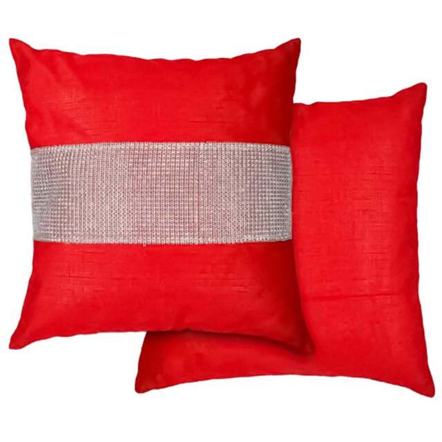 Serene Melia Red Cushion Cover 43 x 43cm - Wilko - image 1