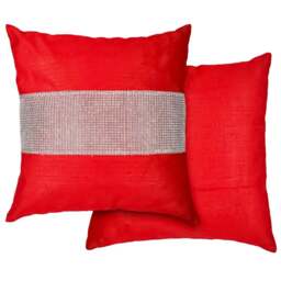 Serene Melia Red Cushion Cover 43 x 43cm - Wilko