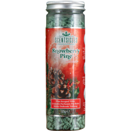Samuel Alexander Snowberry Pine Cones Christmas Scentsicles Scentfetti 125g - Size: 15 x 5 x 5cm - Green - Wilko