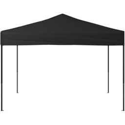 vidaXL 3 x 3m Black Foldable Party Tent - Wilko - thumbnail 4