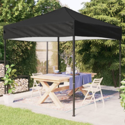 vidaXL 3 x 3m Black Foldable Party Tent - Wilko