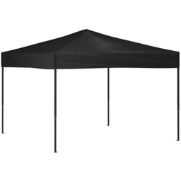 vidaXL 3 x 3m Black Foldable Party Tent - Wilko - thumbnail 3