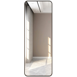 Living and Home Black Frame Full Length Door Mirror 37 x 147cm - Size: 147 x 37cm - Wilko - thumbnail 6