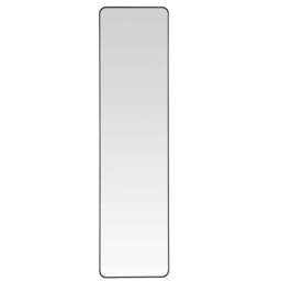 Living and Home Black Frame Full Length Door Mirror 37 x 147cm - Size: 147 x 37cm - Wilko - thumbnail 1
