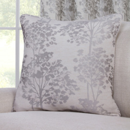 Juniper Jacquard Cushion Silver - Wilko - thumbnail 3