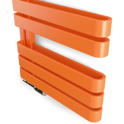 Terma Warp S Matt Orange Heated Towel Rail 1535 BTU 655 x 500mm - Size: 65.5 x 50 x 11.2cm - Wilko - thumbnail 6