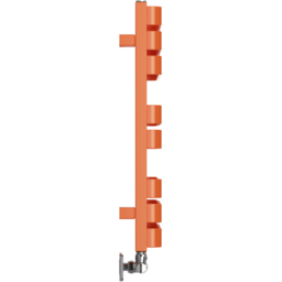 Terma Warp S Matt Orange Heated Towel Rail 1535 BTU 655 x 500mm - Size: 65.5 x 50 x 11.2cm - Wilko - thumbnail 5