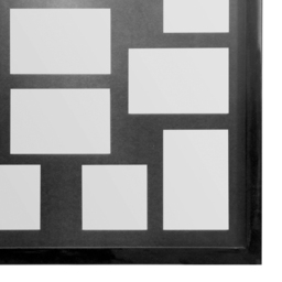 Premier Housewares Black 12 Photo Multi Photo Frame - Wilko - thumbnail 4