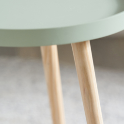 Pacific Lifestyle Halston Sage Green Wood Veneer and Natural Pine Wood Side Table - Wilko - thumbnail 5