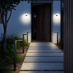 Nordlux Rica Black Round Solar Wall Light - Size: 12 x 15 x 12cm - Wilko - thumbnail 3
