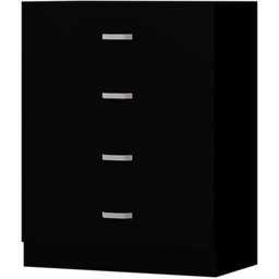 FWStyle Tunis 3 Piece Matt Black Bedroom Furniture Set - Wilko - thumbnail 5