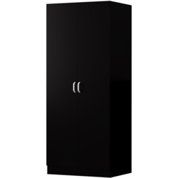 FWStyle Tunis 3 Piece Matt Black Bedroom Furniture Set - Wilko - thumbnail 4