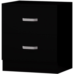 FWStyle Tunis 3 Piece Matt Black Bedroom Furniture Set - Wilko - thumbnail 6