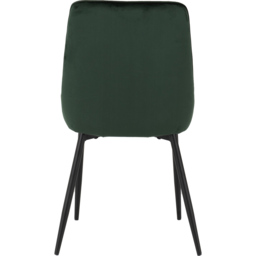 Seconique Avery Set of 2 Emerald Green Velvet Dining Chair - Wilko - thumbnail 7