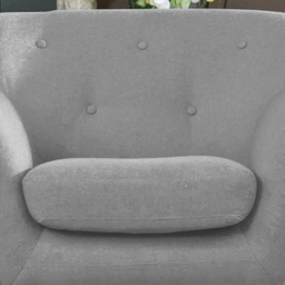 Lynwood Light Grey Fabric Armchair - Size: Single - Artemis Home - Wilko - thumbnail 4