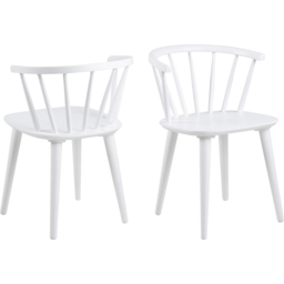 Florence Ida Set of 2 White Dining Chair - Furniture To Go - Wilko - thumbnail 5