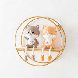 Living and Home Minimalistic Gold Nordic Iron Wall Shelf - Size: 20 x 10 x 20cm - Wilko - thumbnail 4