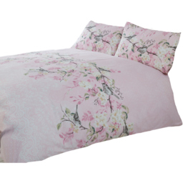 Rapport Home Eloise Double Pink Duvet Cover Set - Blue - Wilko - thumbnail 3